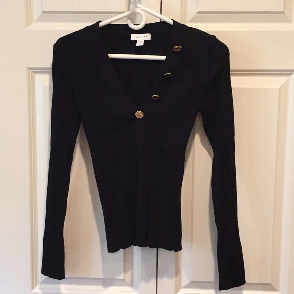Top Shop long sleeve V-neck